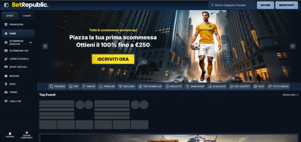 BetRepublic Casino Non Aams