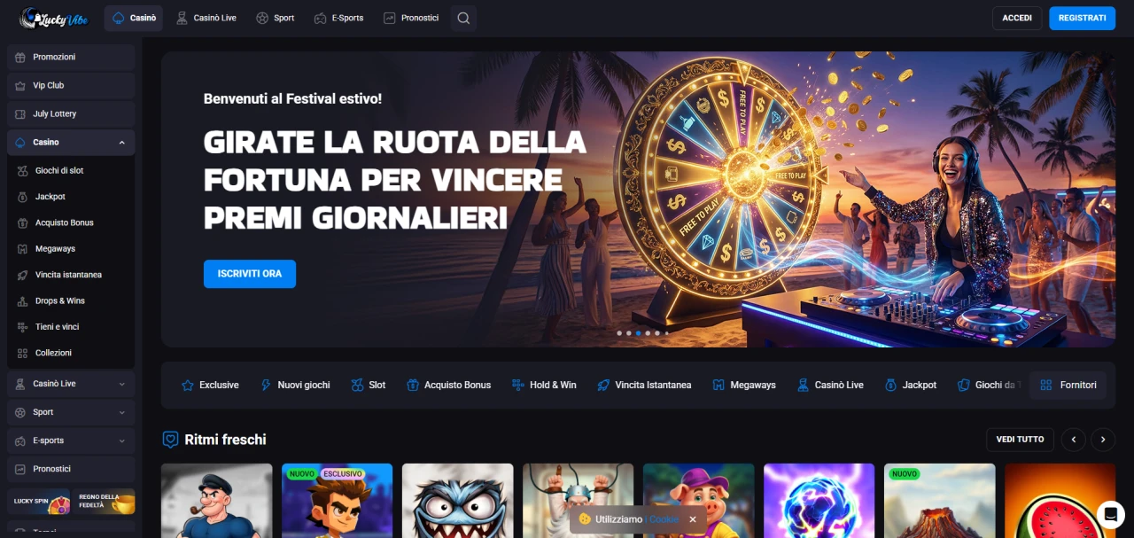 LuckyVibe Casino Non Aams