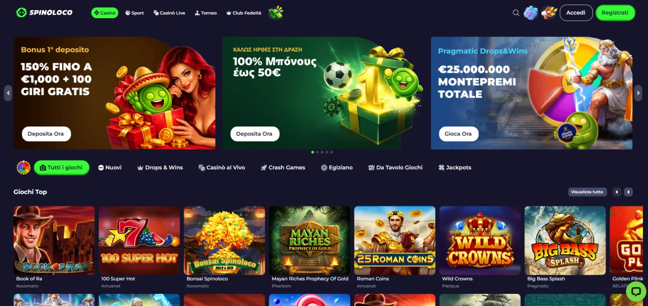 SpinoLoco Casino Non Aams